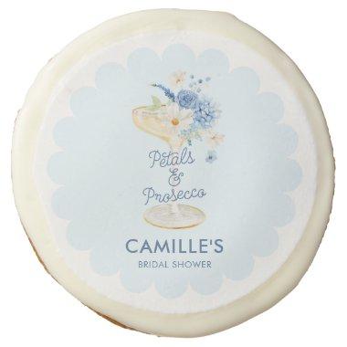 Blue Petals and Prosecco  Sugar Cookie