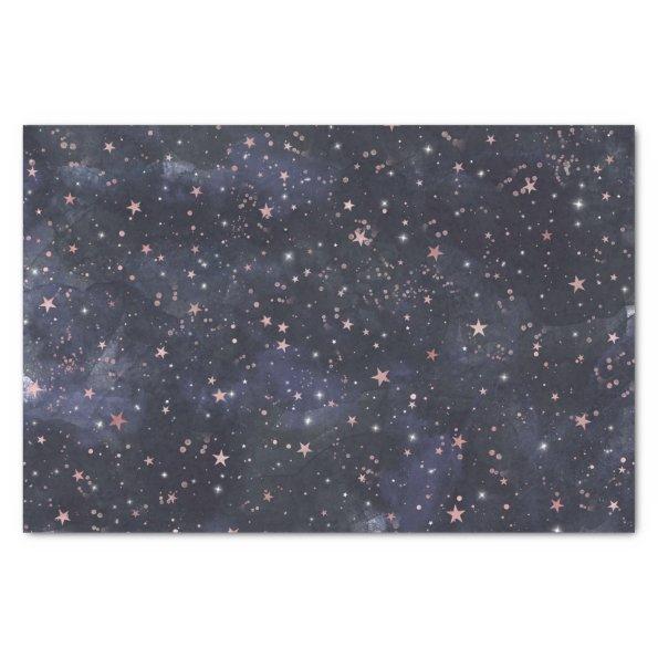 Blue & Pink Starry Night Sky Celestial Baby Shower Tissue Paper