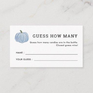 Blue Pumpkin Guess How Many Bridal Shower Game Enclosure Invitations