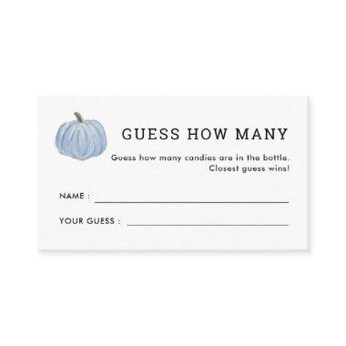 Blue Pumpkin Guess How Many Bridal Shower Game Enclosure Invitations