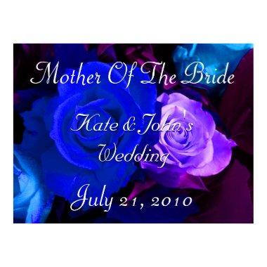 Blue Purple Rose Poster
