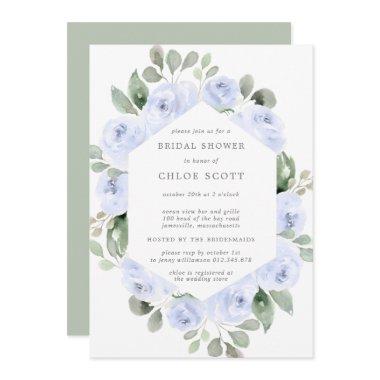 Blue Rose Floral Botanical