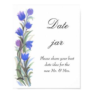 Blue sage green date jar bridal shower  poster