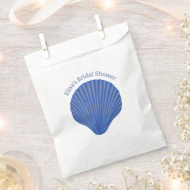 Blue Seashells CUSTOM Beach  Favor Bag