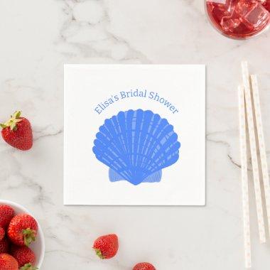 Blue Seashells CUSTOM  Party Napkins