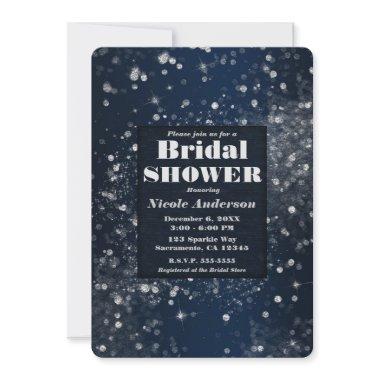 Blue & Silver Sparkling Lights Glam