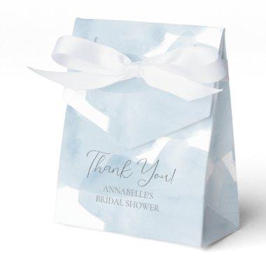 Blue Sky Watercolor Bridal Shower Favor Boxes