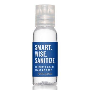 Blue Smart Wise Sanitize Graduation Hand Sanitizer