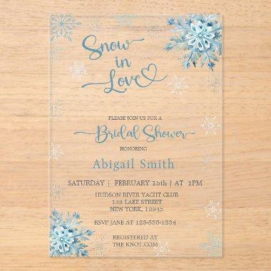 BLUE SNOW IN LOVE  ACRYLIC