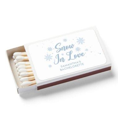 Blue Snow In Love Winter Bachelorette Matchboxes