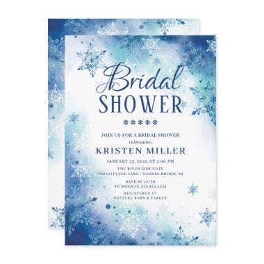 Blue Snowflakes Winter