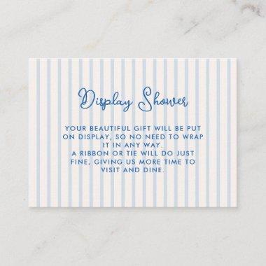 Blue Stripes Bridal Shower Display Shower Enclosure Invitations
