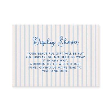 Blue Stripes Bridal Shower Display Shower Enclosure Invitations