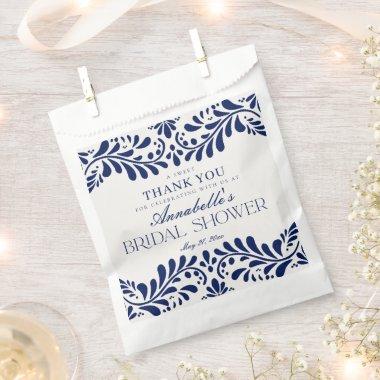 Blue Talavera Tile Fiesta  Dessert Favor Bag