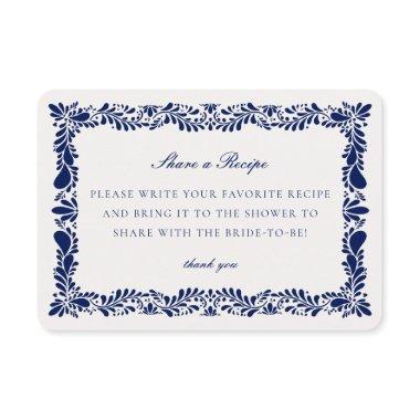 Blue Talavera Tile Share Recipe  Insert