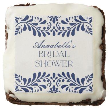Blue Talavera Tile Spanish Fiesta  Brownie