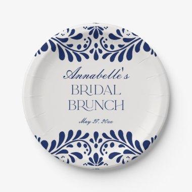 Blue Talavera Tile Spanish Fiesta  Paper Plates