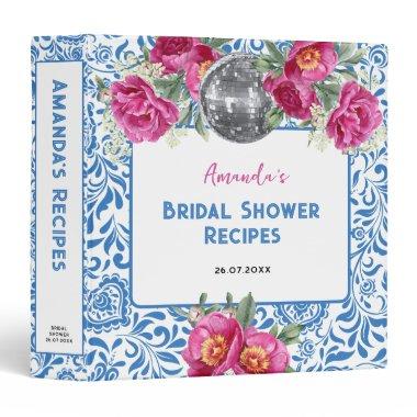 Blue Tile Dancing Queen  Recipe Book 3 Ring Binder