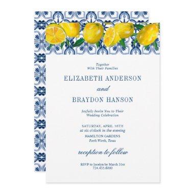 Blue Tile Italian Lemon Wedding