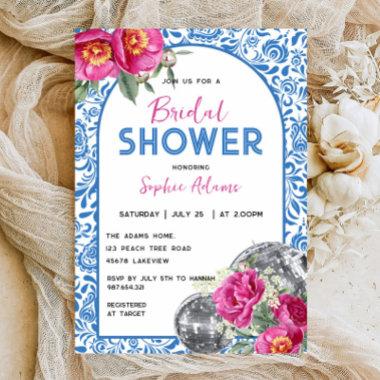 Blue Tile Mamma Mia Dancing Queen Bridal Shower Invitations