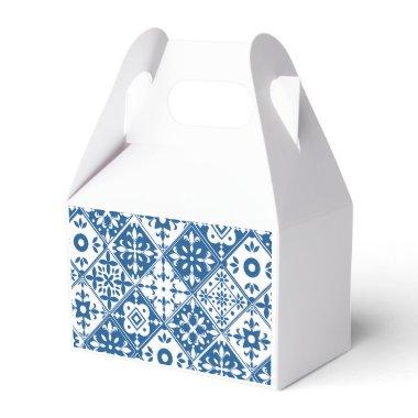 Blue Tile Santorini Greek/ Spanish themed party Favor Boxes