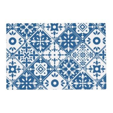 Blue Tile Santorini Greek/ Spanish themed Placemat