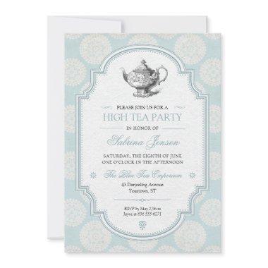 Blue Victorian High Tea Party