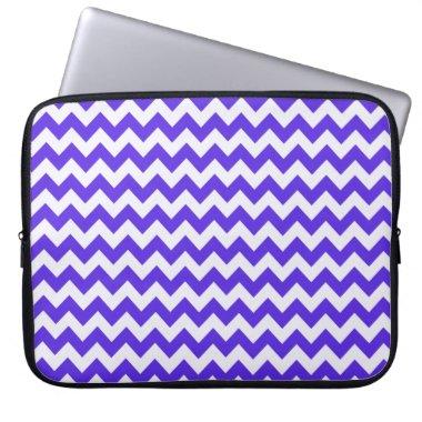Blue Violet Chevron Laptop Sleeve