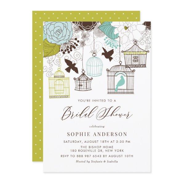 Blue Whimsical Birdcages