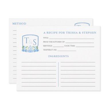 Blue White Monogram  Recipe