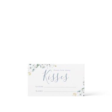 Blue Wildflower boho guess how many kisses game Enclosure
