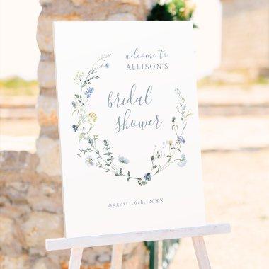 Blue Wildflower Rustic Boho  Welcome Foam Board