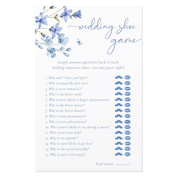 Blue Wildflower Wedding Shoe  Game