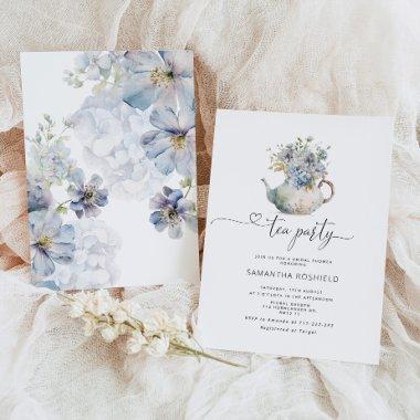 Blue wildflowers tea party