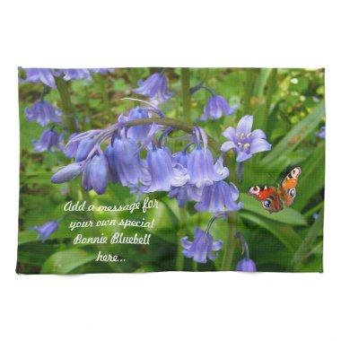 Bluebell and Butterfly ~ Kitchen Towel