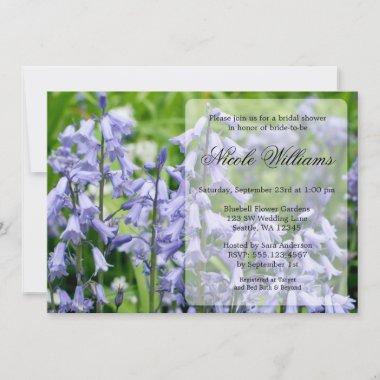 Bluebell Flowers Bridal Shower Invitations