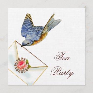 Bluebird Tea Party Invitations