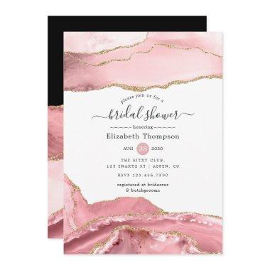 Blush and Gold Agate