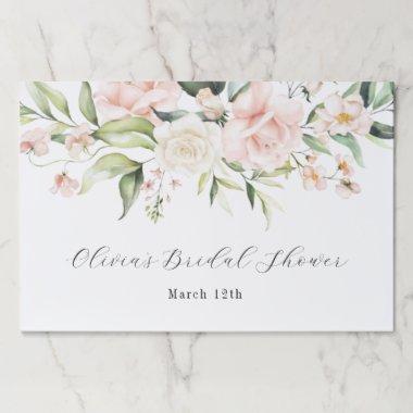 Blush and Greenery Bridal Shower Paper Pad