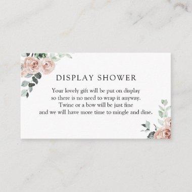 Blush and Greenery Display Shower Enclosure Invitations