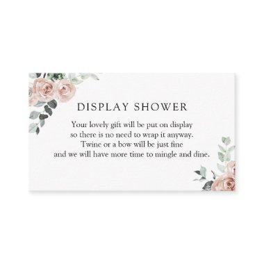 Blush and Greenery Display Shower Enclosure Invitations