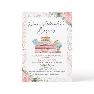 Blush Boho Our Adventure Begins