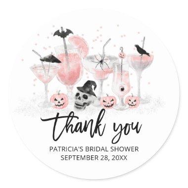 Blush Cocktails Halloween  Classic Round Sticker