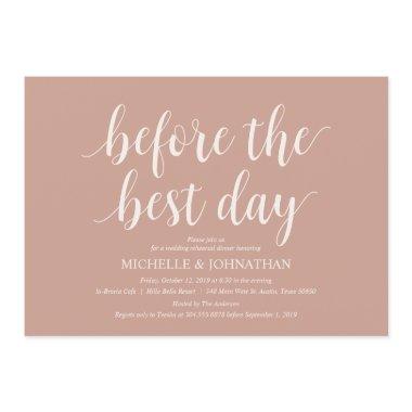 Blush Cream Rustic Wedding Rehearsal Dinner