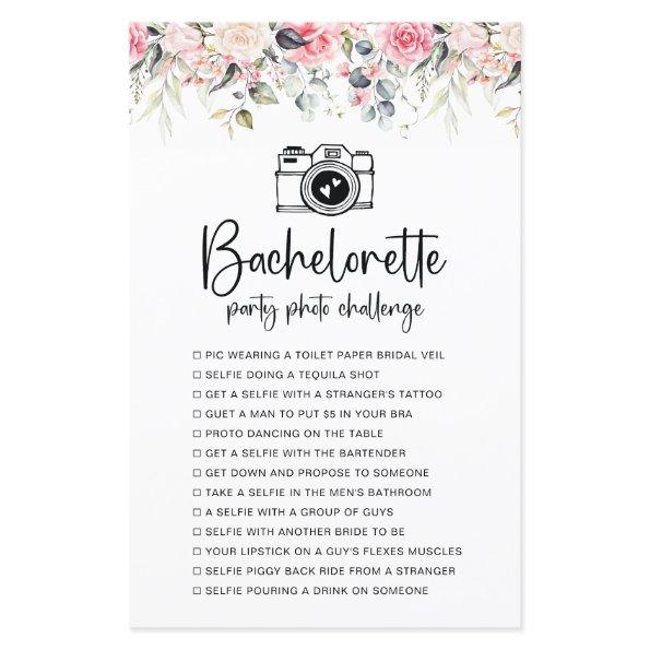 Blush Floral | Bachelorette Photo Challenge Game
