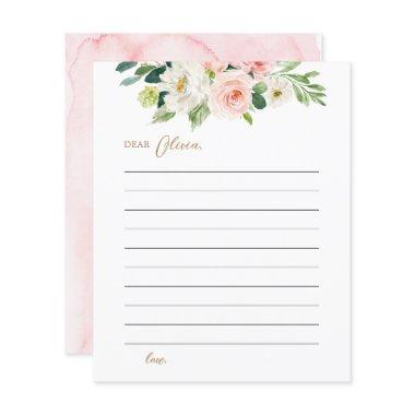 Blush Floral Birthday Time Capsule Invitations