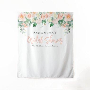 Blush Floral Bridal Shower Backdrop