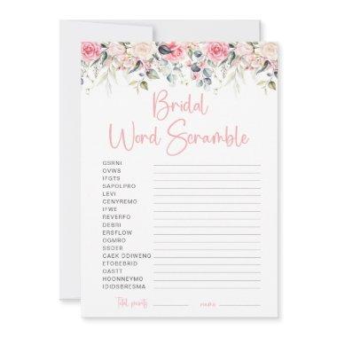 Blush Floral  Word Scramble Game