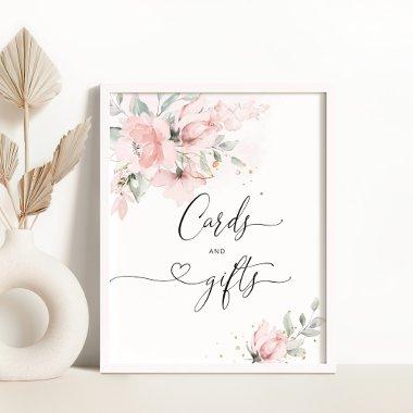 Blush floral Invitations and gifts Poster