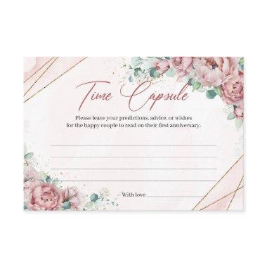 Blush floral gold eucalyptus Time Capsule